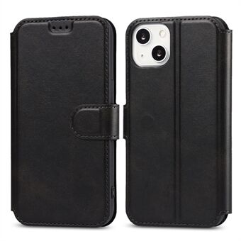 All-round Protection PU Leather Phone Stand Case Wallet Shell for iPhone 13 6.1 inch