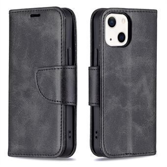 Wear-Resistant PU Leather Smartphone Wallet Stand Case for iPhone 13 6.1 inch