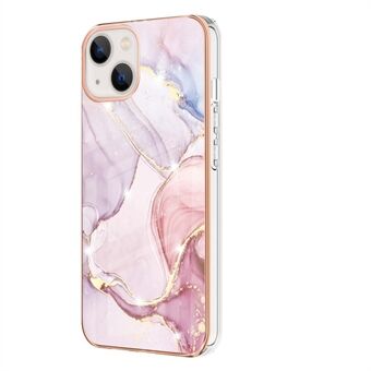 IMD IML Marble Pattern Electroplating Soft TPU Phone Case Cover for iPhone 13 6.1 inch