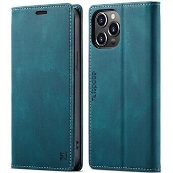 AUTSPACE A01 Series Premium Retro Matte PU Leather Wallet Flip Stand Cover with RFID Blocking Magnetic Closure for iPhone 13 Pro 6.1 inch