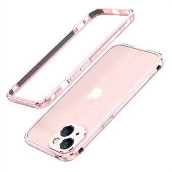 Contrast Color Protective Bumper Metal Frame Phone Case for iPhone 13 6.1 inch