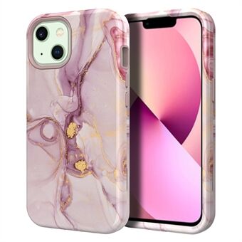 Water Transfer Printing Design Anti-Scratch PC + Soft TPU Protective Shockproof Phone Case for iPhone 13 6.1 inch