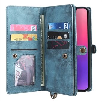 MEGSHI 021 Series Good Protection For iPhone 13 6.1 inch Shockproof Stand Design Detachable 2-in-1 Magnetic Wallet Design Phone Cover