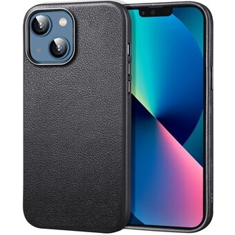 ESR Metro Leather Series Back Case for iPhone 13 6.1 inch Compatible with MagSafe Wireless Charging, Genuine Leather Coated Fabric+PC+TPU Hybrid Protective Cover