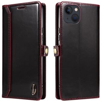 GQ.UTROBE 010 Series Phone Cover for iPhone 13 6.1 inch RFID Blocking Full Protection PU Leather Cell Phone Wallet Case with Viewing Stand