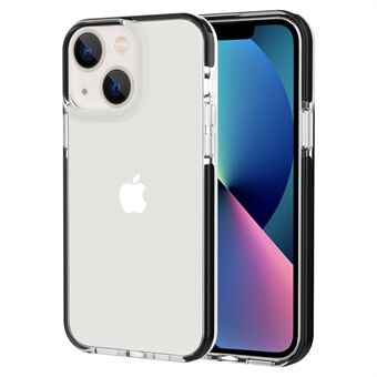 Bi-color Smartphone Case for iPhone 13 6.1 inch, Anti-scratch Clear Soft TPU Mobile Phone Cover Shell