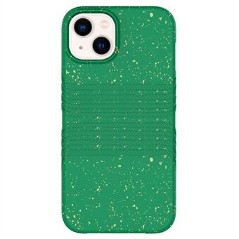 For iPhone 13 6.1 inch Shockproof Phone Case  Eco-Friendly Wheat Straw + TPU Protective Cell Phone Cover
