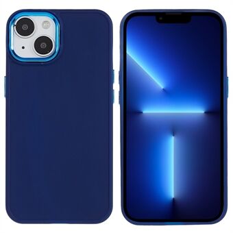 For iPhone 13 6.1 inch Mobile Phone Cover Electroplating Camera Lens Protection Soft TPU Phone Case