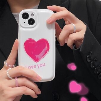 For iPhone 13 6.1 inch IMD Cartoon Pattern Protective Cover Airbag Design Shockproof TPU Back Case