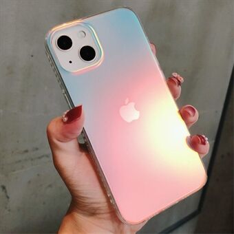 For iPhone 13 6.1 inch Anti-drop Lightweight Mobile Phone Cover TPU + Acrylic Colorful Laser Anti-wear Phone Case