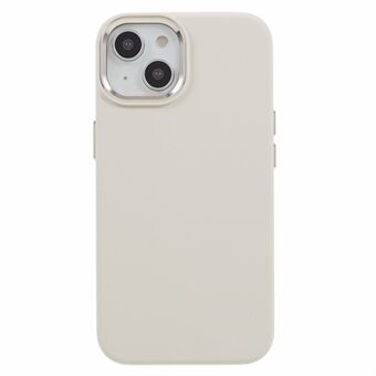For iPhone 13 6.1 inch Aluminum Alloy Camera Frame Liquid Silicone+PC Phone Case Anti-fall Protective Cover