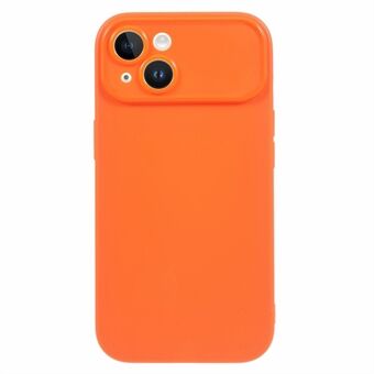 For iPhone 13 Matte Phone Back Shell Soft TPU Phone Case Protective Cover (Precise Rear Lens Cutout)