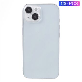 100PCS For iPhone 13 Clear Plastic Cell Phone Cover Slim-Fit Hard Phone Case HD Transparent Shell