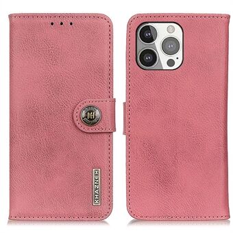KHAZNEH PU Leather Wallet Stand Design Protective Phone Cover Case for iPhone 13 Pro 6.1 inch