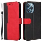 Business Style Drop-resistant Dual-color Splicing Design Phone Case for iPhone 13 Pro 6.1 inch