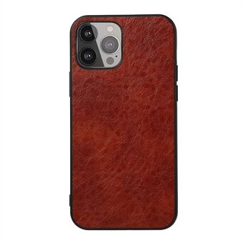 Full Protective Crazy Horse Leather Coated PC + TPU Phone Back Shell for iPhone 13 Pro 6.1 inch