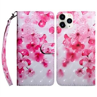 Shock-resistant Pattern Printing Leather Phone Cover for iPhone 13 Pro 6.1 inch