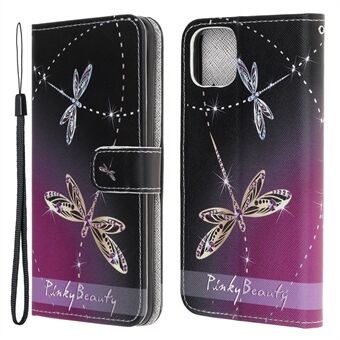 Stylish Pattern Wallet Design Cross Texture Leather Stand Case for iPhone 13 Pro 6.1 inch