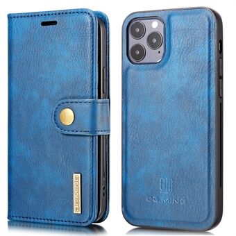 DG.MING Drop-resistant Split Leather Wallet Design Detachable 2-in-1 Phone Shell for iPhone 13 Pro 6.1 inch