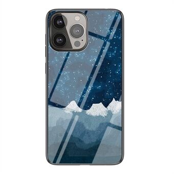 Cool Starry Sky Design Scratch-Resistant Tempered Glass Back Cover Case for iPhone 13 Pro 6.1 inch