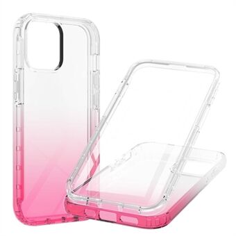 TPU + PC Combo Transparent Gradient 3-in-1 Hybrid Case with Built-in PET Screen Protector for iPhone 13 Pro 6.1 inch