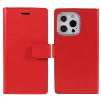 MERCURY GOOSPERY Mansoor Series Anti-Drop Shockproof Wallet Design Leather Phone Case for iPhone 13 Pro 6.1 inch