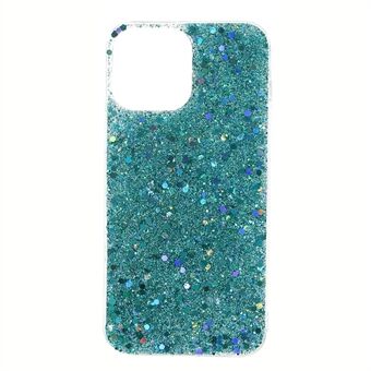 Flash Powder Sequins Thin Light Durable Acrylic+TPU Phone Case for iPhone 13 Pro 6.1 inch