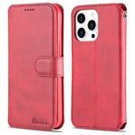 AZNS Wallet Design Magnetic Closure Anti-Fall Shockproof Leather Phone Cover Stand Case for iPhone 13 Pro 6.1 inch