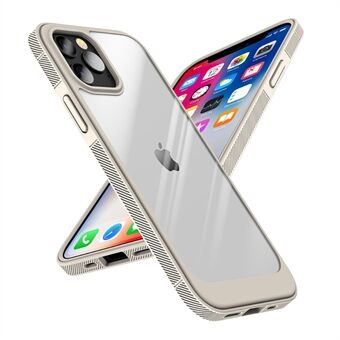 SNEAKY Light Thin Scratch-Resistant Non-Slip Clear PC Back + Soft TPU Frame Protective Phone Case for iPhone 13 Pro 6.1 inch