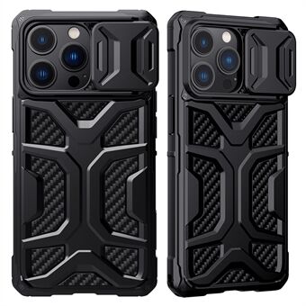NILLKIN Adventurer Anti Slip Hard Phone Case TPU+PC Phone Protective Cover for iPhone 13 Pro 6.1 inch - Black