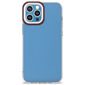 PC+TPU Dual-color Camera Frame Clear Anti-fingerprint Case Cover for iPhone 13 Pro 6.1 inch