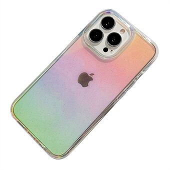 For iPhone 13 Pro Electroplating Glitter Gradient Protective Phone Case PC+TPU Mobile Phone Back Cover