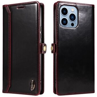 GQ.UTROBE 010 Series Phone Cover for iPhone 13 Pro 6.1 inch Fully Wrapped RFID Blocking PU Leather Cell Phone Wallet Case with Viewing Stand