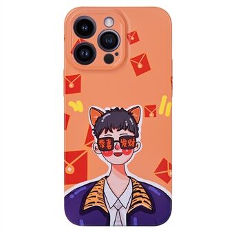 Back Protector Case for iPhone 13 Pro 6.1 inch , Cartoon Pattern Slim Mobile Phone Cover