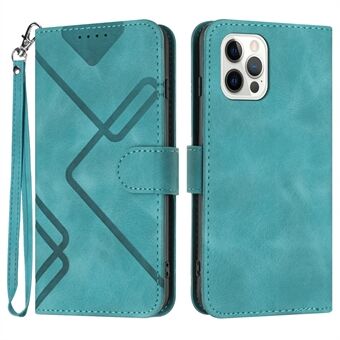 YX0040 Stand Phone Case for iPhone 13 Pro , Imprinted Pattern PU Leather Wallet Anti-drop Cover
