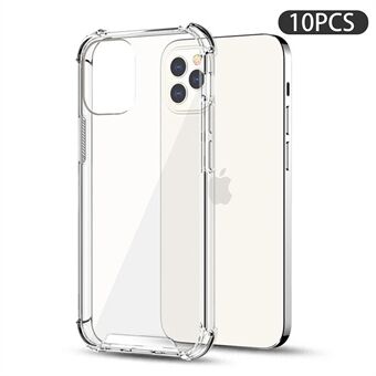 10PCS Slim-Fit 1.5mm Phone Case for iPhone 13 Pro , Drop Protection Clear Acrylic+TPU Shell Phone Cover