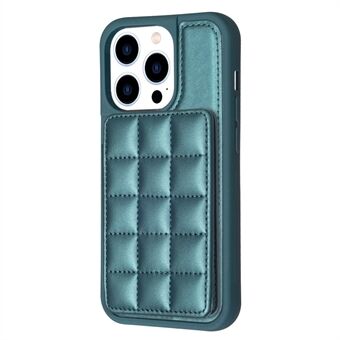Style-BF24 For iPhone 13 Pro 6.1 inch PU Leather Coated TPU Phone Cover Kickstand Back Case with Card Slots