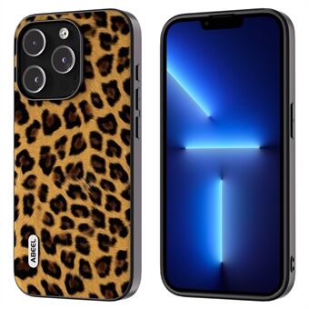 ABEEL For iPhone 13 Pro Leopard Texture Slim Case PU Leather + TPU + PC Phone Cover