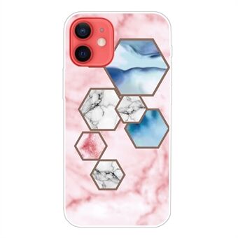 Multi-Color Marble Pattern TPU Back Shell for iPhone 13 mini 5.4 inch