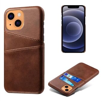 KSQ PU Leather + PC Combo Hard Case with Dual Card Slots for iPhone 13 mini 5.4 inch