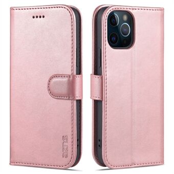 AZNS Well-protected Wallet Stand Design Leather Phone Case for iPhone 13 mini 5.4 inch