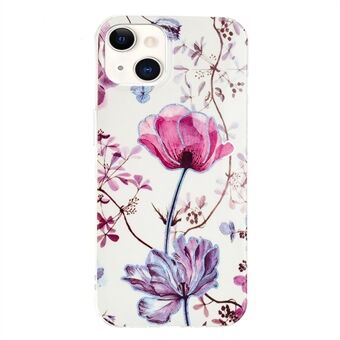 Marble Pattern Electroplating IMD TPU Case Protective Phone Shell for iPhone 13 mini 5.4 inch