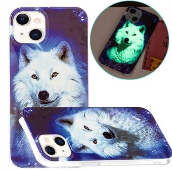 Stylish Noctilucent Lightweight Soft TPU Glow in The Dark Cover Shockproof Cell Phone Case for Apple iPhone 13 mini 5.4 inch