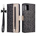 Full Protective Anti-drop Zipper Wallet Lace Leather Case for iPhone 13 mini 5.4 inch