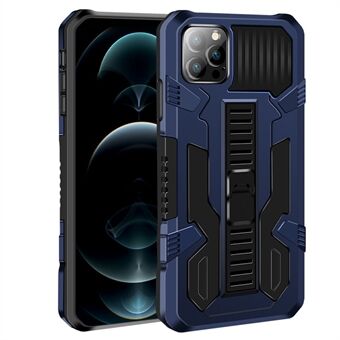 Pioneer Warrior Series Kickstand Kickstand Soft TPU Bumper Hard PC Shockproof Protective Cover for iPhone 13 mini 5.4 inch