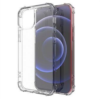 Transparent TPU Shockproof Phone Back Case Shell for iPhone 13 mini 5.4 inch