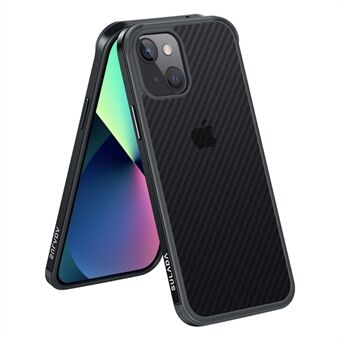 SULADA Carbon Fiber Texture Anti-scratch Hybrid Cover Phone Case Protector for iPhone 13 mini 5.4 inch
