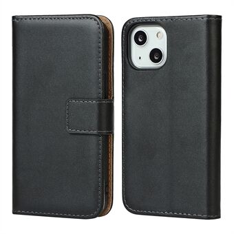 Genuine Leather Phone Protector Wallet Card Slot Stand Phone Case for iPhone 13 mini 5.4 inch