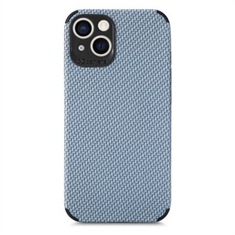 Carbon Fiber Texture Precise Cutout PU Leather Coated TPU + PVC Phone Case Cover for iPhone 13 mini 5.4 inch