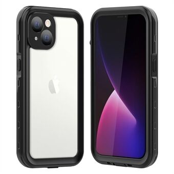 SHELLBOX A Series 2m Drop-resistant IP68 Waterproof IP6X Dustproof Transparent Back Hybrid Phone Case for iPhone 13 mini 5.4 inch